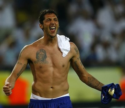 Marco Materazzi x Tattoos. Materazzi probably has one of the most inked up