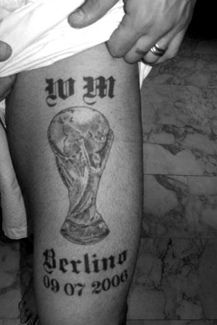 tim cahill tattoo. Cup Football Tattoo