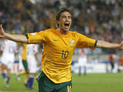 A World Cup to forget for Harry Kewell, here in happier times.